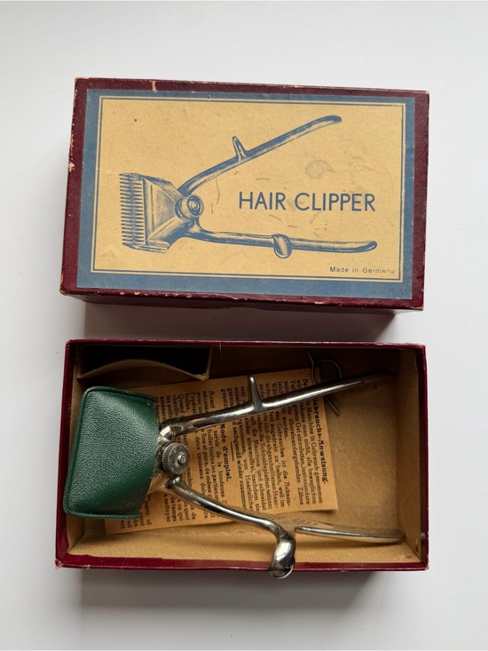 Vintage Other - Vintage Marks Hair Clipper Made in Germany Original Box Extra Spring Instruction